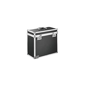 Leitz 67160095 Malle de rangement 20 dossiers suspendus Chrome/Noir