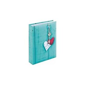 Hama Album photo (100 pages, 10 x 15 cm, livret, boh&egrave;me), blanc/rouge/turquoise