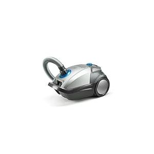 BLACK+DECKER BXVMB700E - Aspirateur traîneau avec Sac 700W, HEPA13, capacité 4L, Sabot parquet pour sols délicats, buse 2 en 1, Tube télescopique Aluminium 470 mm, Roues Caoutchouc Gris