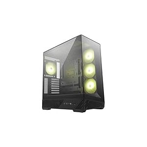 MSI MAG PANO 130R PZ Boîtier PC Moyen Tour - Compatible avec Les GPU de 400 mm de Long, filtres à poussière, USB Type-C 20 GB/s, Compatible Cartes mères ATX et Micro ATX à connecteurs arrière