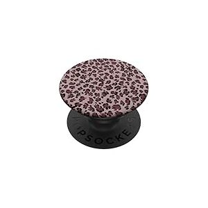 Burgundy Leopard Print Trendy Cheetah PopSockets PopGrip Adhésif