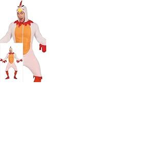 FIESTAS GUIRCA Déguisement de poulet pour homme – Déguisement de coq amusant pour homme, taille L