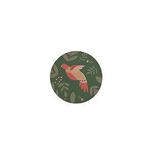Questo Casa, Tapis de Souris Rond imprimé numérique avec Fond antidérapant pour Bureau et Maison Diamètre 22 cm