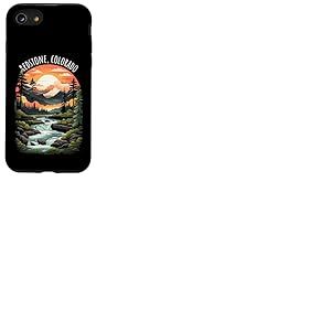 Redstone Colorado USA Retro Mountain Style rétro Coque pour iPhone SE (2020) / 7 / 8