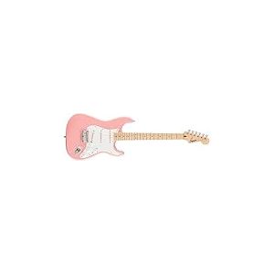 Guitare électrique FSR Squier Sonic® Stratocaster® HT, touche en érable, pickguard blanc, Shell Pink