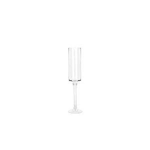 DRW Vase de Sol avec Pied en Verre Transparent 12,5 x 13,5 x 61 cm