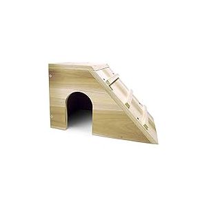 Flamingo Cabane en Bois pour Lapin Nain Mocambo 31 x 20 x 19 cm