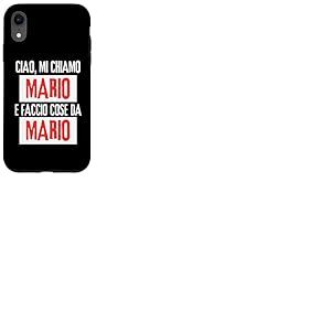 Ciao Sono Mario Faccio Cose Da Mario Personalizzato Ironica Coque pour iPhone XR