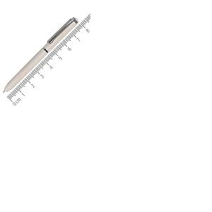 ONLINE Mini stylo &agrave; bille Pearl - Porte-monnaie Kuli avec m&eacute;canisme rotatif et clip en m&eacute;tal - 8 cm - Avec mine D1 - Couleur d'&eacute;criture bleue - Mini bille &eacute;l&eacute;gante en beige pour les d&eacute;placements