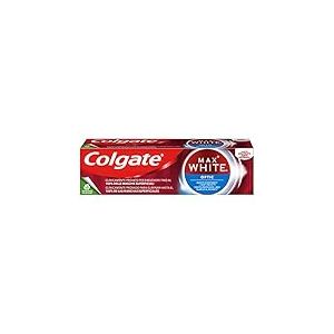 COLGATE - Dentifrice Blancheur Max White Optic - Blancheur Instantanée Cliniquement Prouvée - Élimine jusqu'à 100% des tâches à la Surface des Dents - Lot de 1 Tube de 75ml