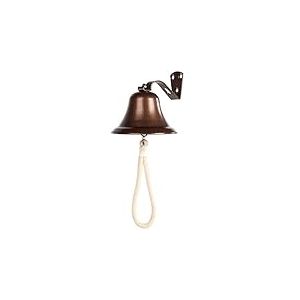 Cloche de d&icirc;ner &agrave; Suspendre pour ext&eacute;rieur - Sonnette Murale d'int&eacute;rieur - Cloche de Bateau/Bateau/Nautique/Porte/&eacute;cole/r&eacute;ception/Maison/Cloche d'&eacute;glise (cuivre)