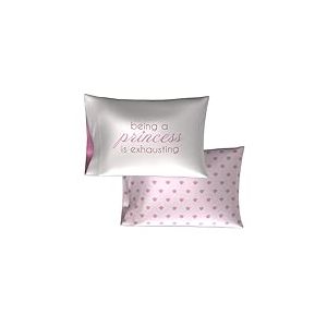 Franco Collectibles Lot de 2 Housses de Coussin en Satin Soyeux pour Cheveux et Peau avec la Princesse Belle au Bois Dormant de Disney 50,8 x 76,2 cm