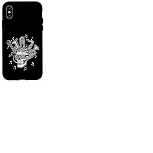 Section de klaxon Ska Head Coque pour iPhone X/XS