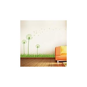 Walplus Stickers muraux phosphorescents amovibles en vinyle Motif pissenlit