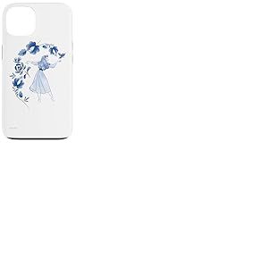 Disney La Belle au Bois Dormant Princesse Aurore Bleu Floral Coque pour iPhone 13