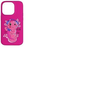 Jeu vid&eacute;o Axolotl Kids Girls Gamer Cute Anime Kawaii Coque pour iPhone 14 Pro