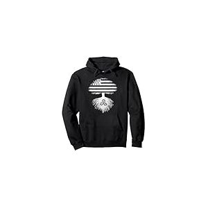 Arbre Drapeau Embl&egrave;mes Bretagne Gwenn ha Du Trisk&egrave;le Breton Sweat &agrave; Capuche