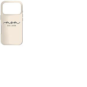 Maman Est 2008 Personnalis&eacute; Maman F&ecirc;te des M&egrave;res Personnalis&eacute; Coque pour iPhone 17 Pro