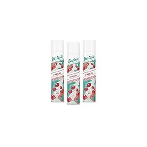 Batiste Shampooing Sec, Cherry, Rafraichit les Cheveux et Apporte du Volume, Parfum Cerise, Absorbe Exc&egrave;s de Sebum, Sans Rin&ccedil;age, lot de 3 unites de 200ml