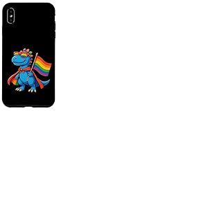 Velociraptor Gay Pride LGBT Lunettes de soleil Cape Rainbow Flag Coque pour iPhone XS Max