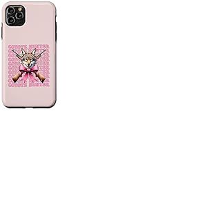 Ruban Rose Coyote Chasseur Coyote, Coquette Coque pour iPhone 11 Pro Max
