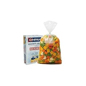 FRIO 70 sacs de cong&eacute;lation grands 29x42 cm | Pack &eacute;conomique pour aliments, cong&eacute;lateur et cuisine | Sacs avec cordon de fermeture et &eacute;tiquette date/contenu | R&eacute;sistants et durables, grande capacit&eacute;