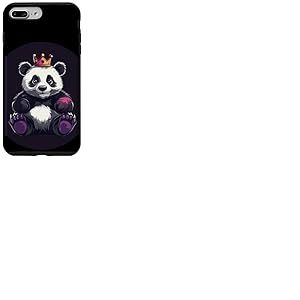 Superbe costume de roi panda avec couronne royale Coque pour iPhone 7 Plus/8 Plus