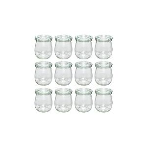 R&eacute;veil Fra&icirc;cheur, Verres avec couvercle en verre &ndash; Capacit&eacute; : 220 ml &ndash; Forme de Tulipe &ndash; Lot de 12