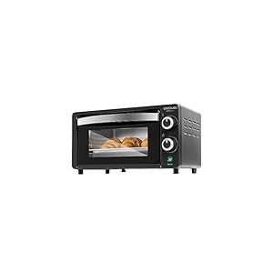 Cecotec Four de comptoir Bake&Toast 1090 Noir, 10 L, 1000 W, Minuteur 60 minutes, Température réglable jusqu'à 230ºC, plaque de cuisson, grille et une poignée avec des pinces.