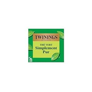 Twinings - Thé Vert Simplement Pur - 50 Sachets - Délicat et Subtil - à Déguster Chaud ou Froid