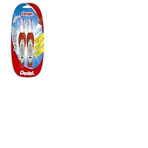 Pentel ZLE53W Lot de 2 Correcteurs liquide Pointe micro 7 ml
