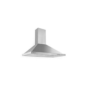 Orbegozo DS 48190 B IN - Hotte aspirante d&eacute;corative 90 cm, acier inoxydable, extraction : 630 m&sup3;/h, chemin&eacute;e ajustable, 3 niveaux de puissance, 190 W