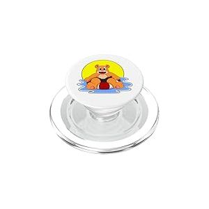 Ours Natation Bouée Gonflable Été PopSockets PopGrip pour MagSafe