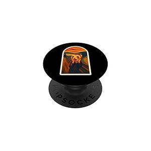 Peinture Humoristique pour Furet PopSockets PopGrip Adh&eacute;sif