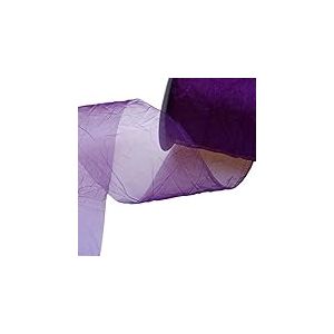 Deko AS GmbH Crash Organza Violet – Largeur 80 mm – Rôle 20 m – 68080 de 40 R 80