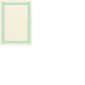 Computer Craft CCC2020 Papier certificat Sceau aluminium Vague verte 90 g/m² A4 Lot de 30 (Import Royaume Uni)