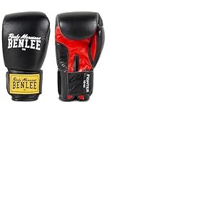 Benlee Fighter Gants de Boxe Sparring et Sac Noir/Rouge 8