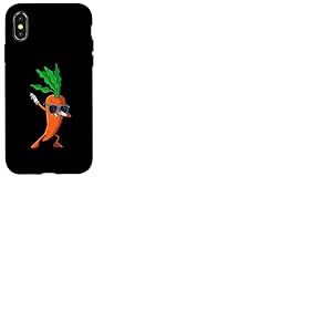 Costume d'halloween dr&ocirc;le v&eacute;g&eacute;talien de Carotte dansante derni&egrave;re Minute Coque pour iPhone X/XS