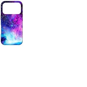 Galaxie N&eacute;buleuse Espace Univers Etoiles Galaxy Violet Bleu Coque pour iPhone 17 Pro