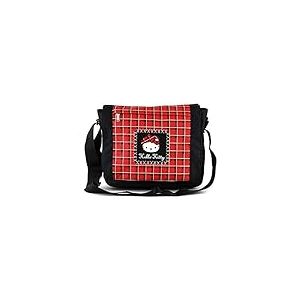 Target Shoulder Bag Hello Kitty Sac bandoulière, 36 cm, Noir (Nero)