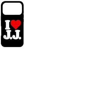 Initiales I Love Heart J.J. JJ J J Coque pour iPhone 17 Pro