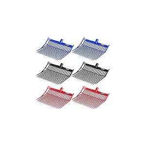 VEVOR T&ecirc;te de Rechange de Fourche &agrave; Fumier, Lot de 6, T&ecirc;te de Fourche &agrave; Foin &agrave; 18 Dents Inclin&eacute;es en Plastique PP, R&acirc;teau &agrave; Fumier de Cheval pour Ramasser Le Fumier, Paille, Foin, Travaux Agricoles