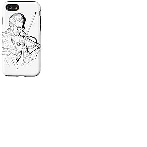 Violon Guy Sketch Violoncelle Coque pour iPhone SE (2020) / 7 / 8