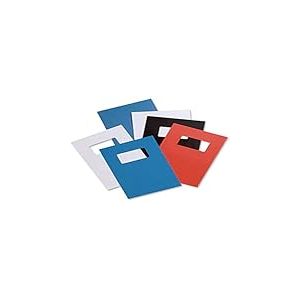 GBC 46715E Pack de 50 Plats de Couverture avec Fenêtre Blanc