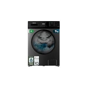 Cecotec Lave-Linge 7Kg Chargement Frontal Bolero Dresscode 7410 Inverter Steel A. 1850W, 1200 tr/min Réglable, 16 Programmes, Faible Consommation d'Énergie, Vapeur, Stérilisation du Linge