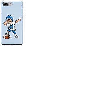 Dabbing Football Player 67 Six Seven Meme Ballon de Football am&eacute;ricain Coque pour iPhone 7 Plus/8 Plus