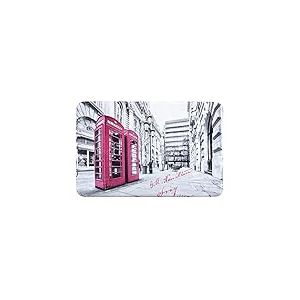 eurof irany DY/Phone Tapis de Bain, imprimé, Plastique, Gris, 90 x 60 x 3 cm