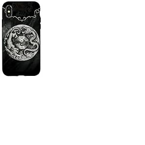 Graphique esthétique du Dragon et du Tigre Yin et Yang Coque pour iPhone X/XS