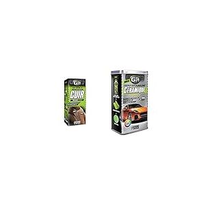 GS27 - Kit Soin et Rénovation Cuir - Entretien Cuir Voiture - 1 Lait + 1 Cire + 1 Microfibre & Lustreur Titanium Céramique - Produit Nettoyant Voiture - Brillance Instantannée - Sans Rinçage - 500 ml