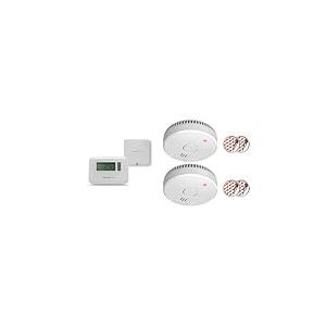 Honeywell Home Y3C710RFEU Thermostat programmable sur 7 Jours sans Fil T3R, Blanc, 136 x 98 x 62 mm & ELRO FS1805 Détecteur de fumée avec 5 Ans de Batterie et Aimant - Conforme à la Norme européenne